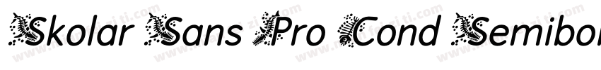 Skolar Sans Pro Cond Semibold Itali字体转换